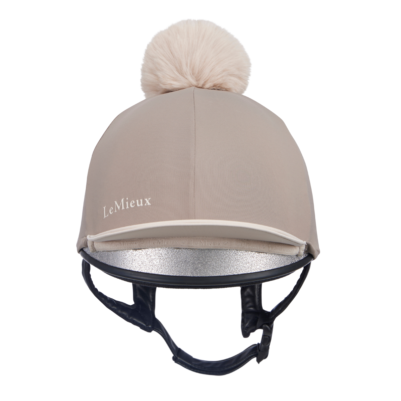 LeMieux Pom Hat Silk in Pecan and Stone-1